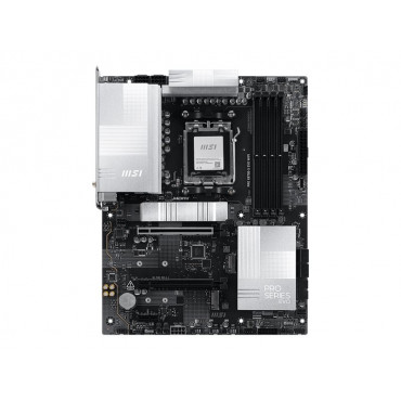 MSI PRO X870E-S EVO WIFI | Processor family AMD | Processor socket AM5 | DDR5 | Supported hard disk drive interfaces SATA, M.2 |