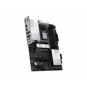 MSI PRO X870E-S EVO WIFI | Processor family AMD | Processor socket AM5 | DDR5 | Supported hard disk drive interfaces SATA, M.2 |