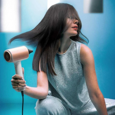 Cecotec Hair dryer | DryGlam Nano Plasma | 1600 W | Number of temperature settings 3 | Ionic function | Black/Rose Gold | Diffus