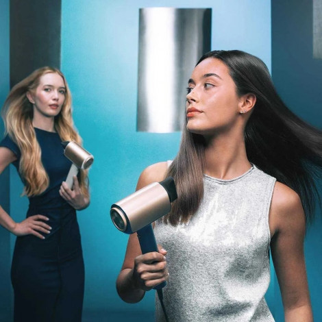 Cecotec Hair dryer | DryGlam Nano Plasma | 1600 W | Number of temperature settings 3 | Ionic function | Black/Rose Gold | Diffus