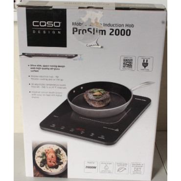 SALE OUT. Caso ProSlim 2000 2236 Mobile single induction hob, Glass, Sensor-touch, Black | Caso Mobile Single Hob | ProSlim 2000