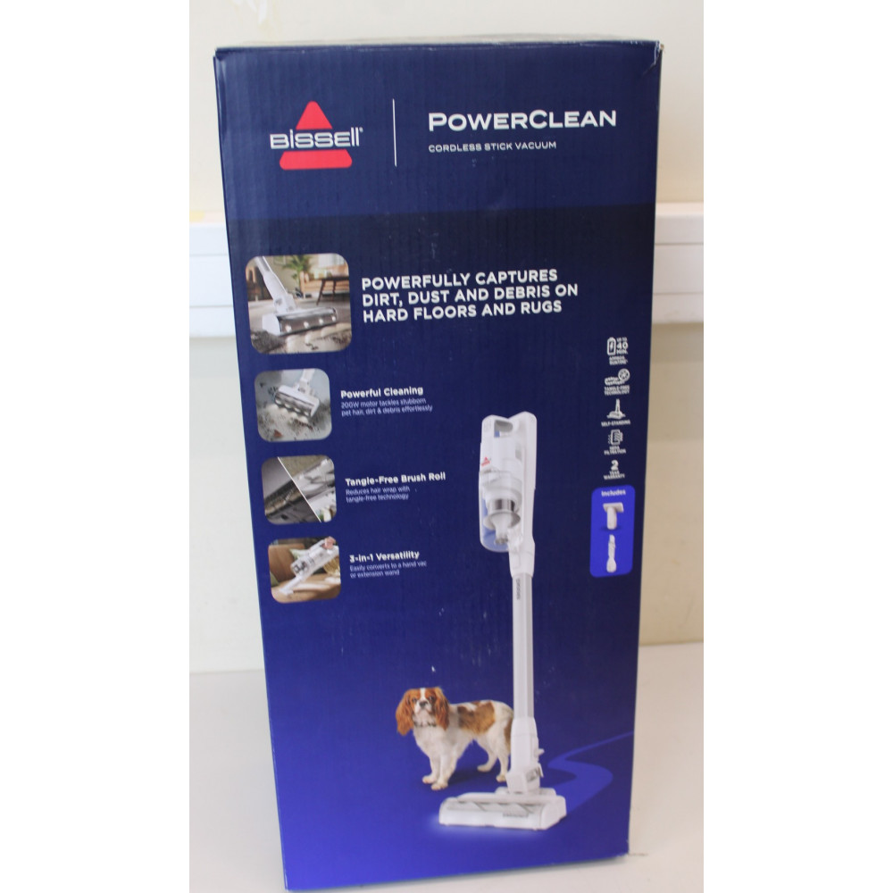 SALE OUT. Bissell Stick Vacuum | PowerClean | Cordless operating | 200 W | Operating time (max) 40 min | Warm White/Gray/Sparkli