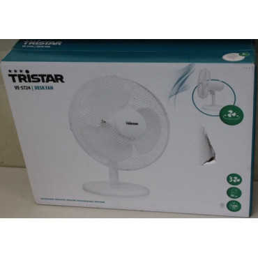 SALE OUT. | SALE OUT. Tristar Desk fan | VE-5724 | Desk fan | 40 W | Diameter 30 cm | Number of speeds 3 | Oscillation | White |