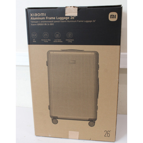 SALE OUT. Xiaomi Aluminum Frame Luggage 26" | Grey | 5500 g | Luggage | 24 month(s) | DEMO