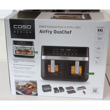 SALE OUT. Caso 03186 Air Fryer Duo Chef, Total capacity 14L, 2200W, Black | Caso Air Fryer | DuoChef | Power 2200 W | Capacity 1