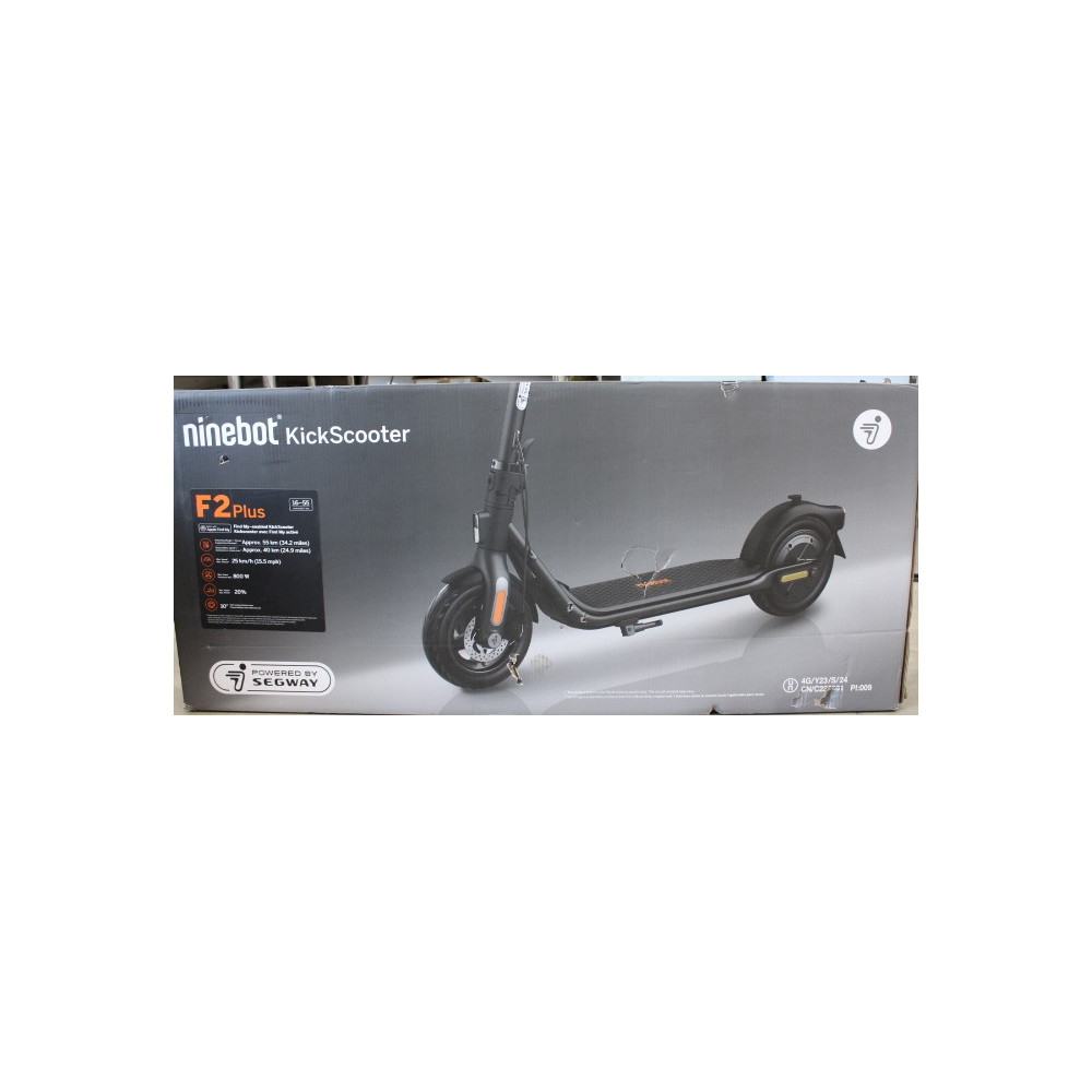 SALE OUT. Segway | Kickscooter F2 Plus E | Black | 24 month(s) | DAMAGED PACKAGING