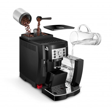 Delonghi | Coffee Maker | ECAM22.115.B Magnifica S | Pump pressure 15 bar | Built-in milk frother | Automatic | 1450 W | Black