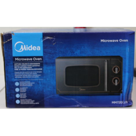 SALE OUT. | Midea | Microwave oven | MM720CJ7B | Free standing | 700 W | Black | DAMAGED PACKAGING, MISSING INNER PACKAGING, SCR
