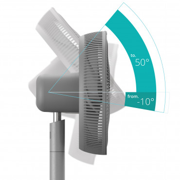 Duux Fan | Whisper Essence | Stand Fan | 3-16 W | Diameter 33 cm | Number of speeds 7 | Oscillation | Authentic Gray