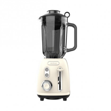 Blender | Power Black Titanium RetroBeige | Cecotec Tabletop | 1200 W | Jar capacity 1.5 L | Jar material Glass | Beige