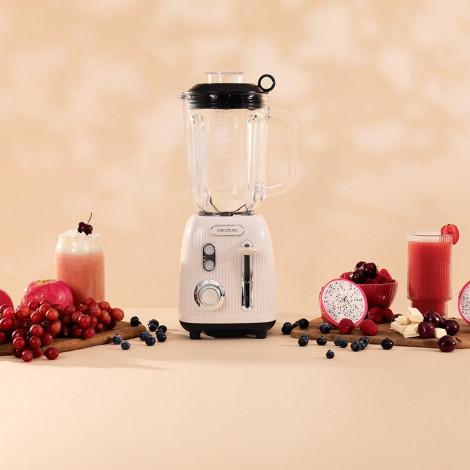 Blender | Power Black Titanium RetroBeige | Cecotec Tabletop | 1200 W | Jar capacity 1.5 L | Jar material Glass | Beige