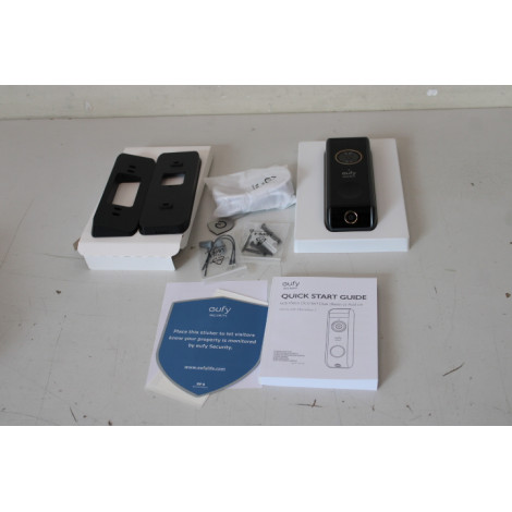 SALE OUT. Anker Eufy Doorbell 2 Pro, Black | SALE OUT. Anker Eufy Doorbell 2 Pro | UNPACKED, SCRATCHED TOP