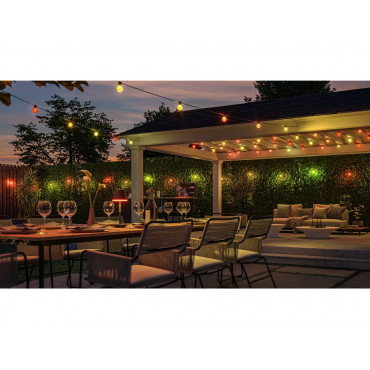 Philips Hue Festavia Globe Outdoor Fairy Lights, 7 m | 30 W | Bluetooth, Zigbee