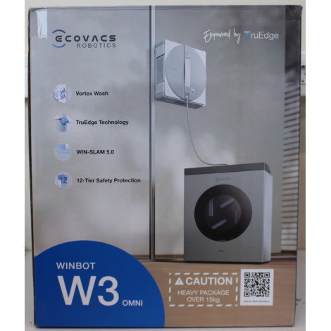 SALE OUT. Ecovacs Window Cleaning Robot | WINBOT W3 OMNI | Corded/Cordless | 8000 Pa | White/Silver | MISSING INNER PACKAGING, W