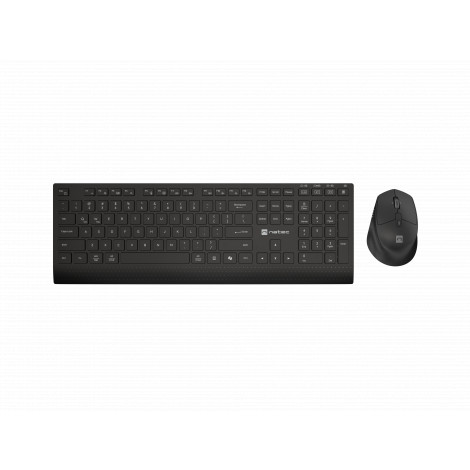 Natec Keyboard and Mouse | Stringray 2 | Keyboard and Mouse Set | Wireless | US | Black