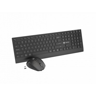 Natec Keyboard and Mouse | Stringray 2 | Keyboard and Mouse Set | Wireless | US | Black