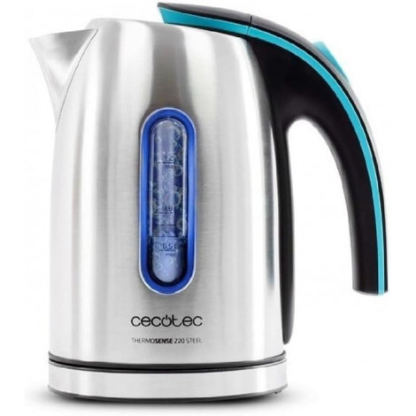 Cecotec Kettle | ThermoSense 220 Steel | Electric | 1630 W | 1.2 L | Stainless Steel | 360 rotational base | Stainless Steel