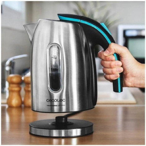 Cecotec Kettle | ThermoSense 220 Steel | Electric | 1630 W | 1.2 L | Stainless Steel | 360 rotational base | Stainless Steel