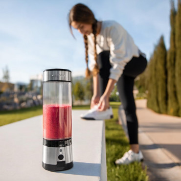 Cecotec Smoothie Blender | WanderlustMix USB | Portable | 126 W | Jar capacity 0.4 L | Ice crushing | Inox