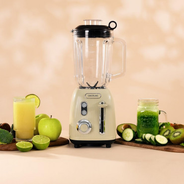 Cecotec Blender | Power Black Titanium RetroGreen | Tabletop | 1200 W | Jar capacity 1.5 L | Jar material Glass | Green