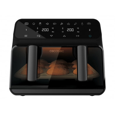 Cecotec Double hot air fryer | Cecofry Advance 9000 Window | Power 2200 W | Capacity 9 L | Black