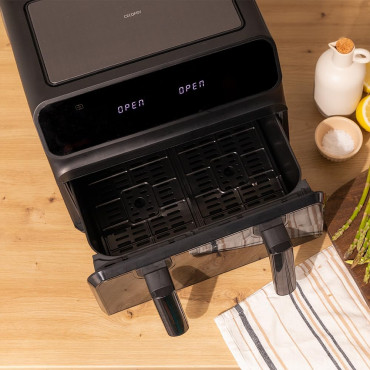 Cecotec Double hot air fryer | Cecofry Advance 9000 Window | Power 2200 W | Capacity 9 L | Black