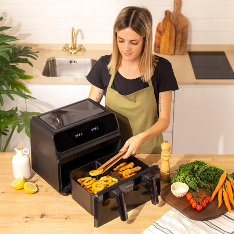 Cecotec Double hot air fryer | Cecofry Advance 9000 Window | Power 2200 W | Capacity 9 L | Black