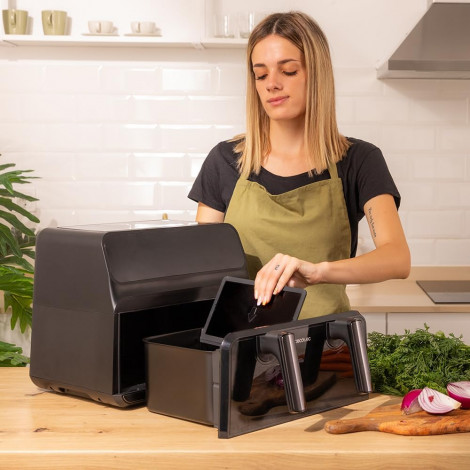 Cecotec Double hot air fryer | Cecofry Advance 9000 Window | Power 2200 W | Capacity 9 L | Black