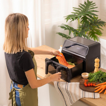 Cecotec Double hot air fryer | Cecofry Advance 9000 Window | Power 2200 W | Capacity 9 L | Black