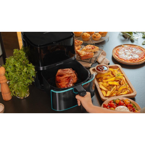 Cecotec Hot air fryer | Cecofry Full InoxBlack 5500 Pro | Power 1700 W | Capacity 5.5 L | Black inox/Black