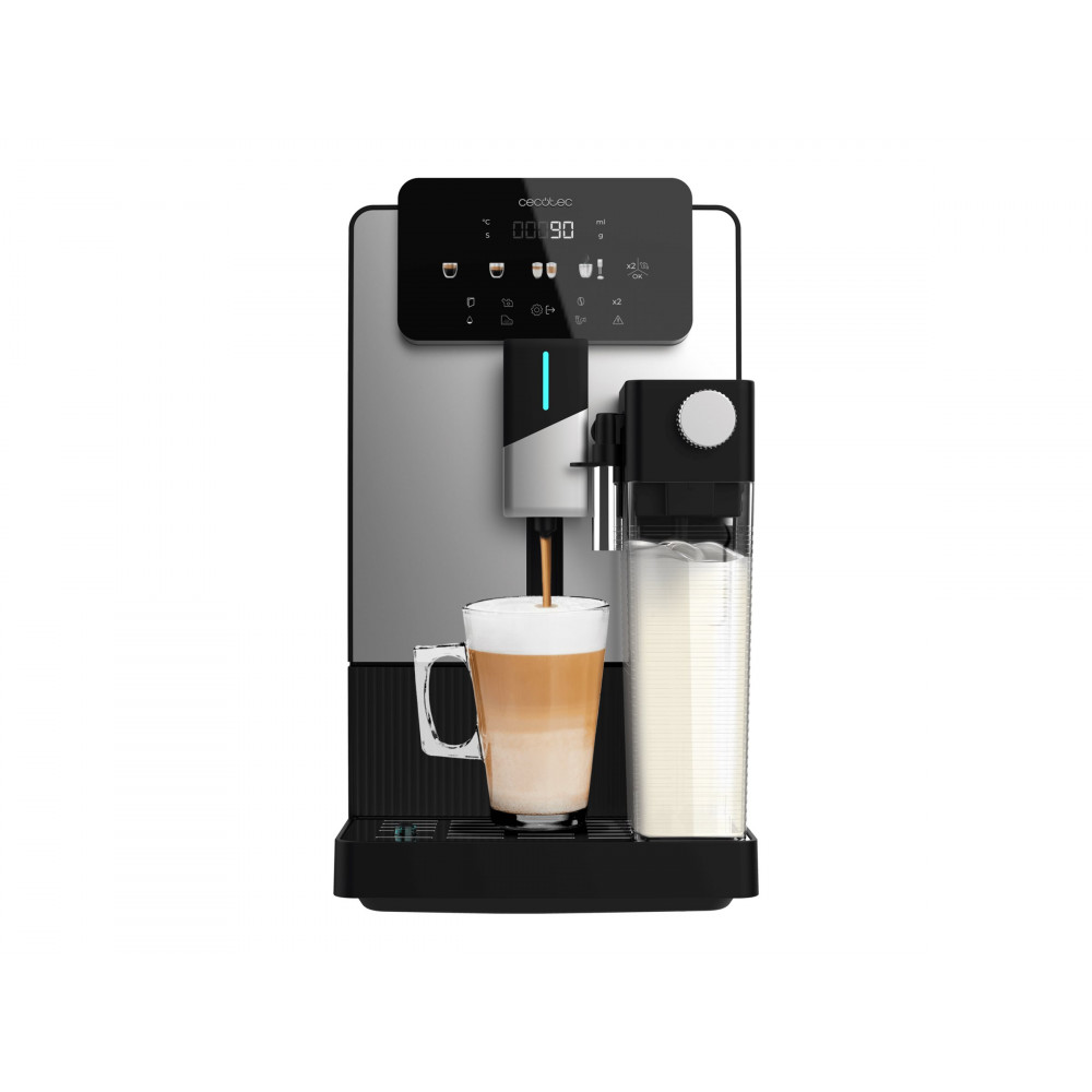 Cecotec Coffee machine | Cremmaet Latte Jar | Pump pressure 19 bar | Automatic | Built-in milk frother | Black/Silver | 1500 W