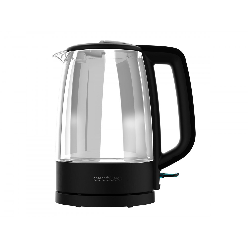 Cecotec Kettle | ThermoSense 320 Clear | 2200 W | Electric | 1.7 L | Glass | 360 rotational base | Black/Transparent