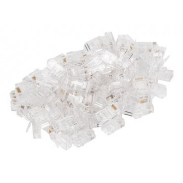 Lanberg Plug RJ45 CAT.5E UTP plug 8P8C, 100 pcs | PLU-5000 | Transparent