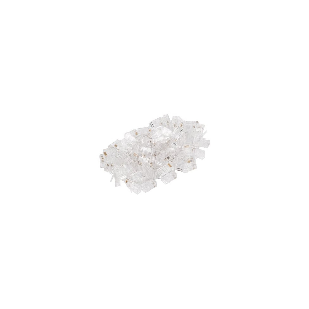 Lanberg Plug RJ45 CAT.5E UTP plug 8P8C, 100 pcs | PLU-5000 | Transparent