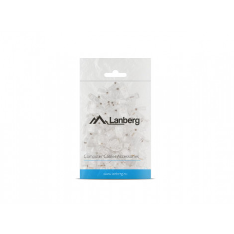 Lanberg Plug RJ45 CAT.5E UTP plug 8P8C, 100 pcs | PLU-5000 | Transparent