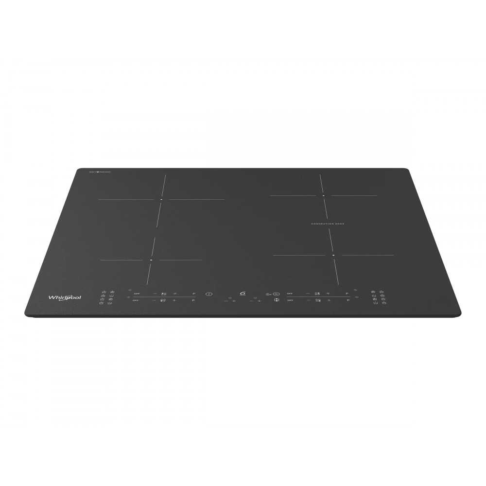 Whirlpool WB B8360 NE BM Hob, Glass Ceramic, Induction, Built-in, 4 cooking zones, Width 59 cm, Black | Whirlpool