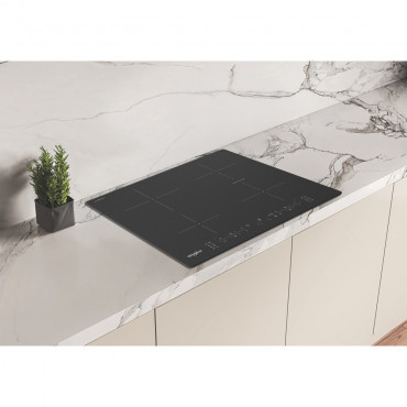 Whirlpool WB B8360 NE BM Hob, Glass Ceramic, Induction, Built-in, 4 cooking zones, Width 59 cm, Black | Whirlpool