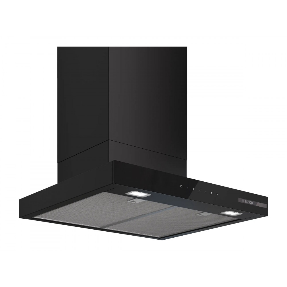 Bosch DWB67DN60 Wall-mounted Extractor Hood, A, Width 60 cm, Max extraction power in intensive mode 699 m3/h, Matte Black | Bosc