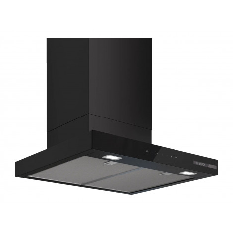 Bosch DWB67DN60 Wall-mounted Extractor Hood, A, Width 60 cm, Max extraction power in intensive mode 699 m3/h, Matte Black | Bosc