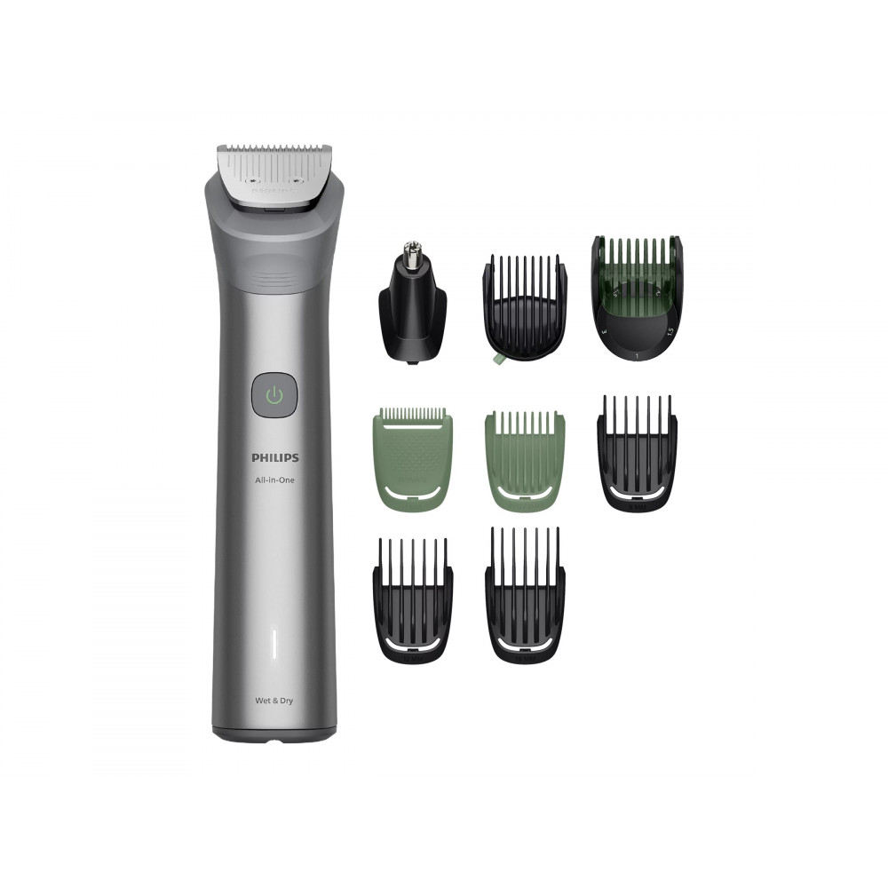 Philips All-in-One Hair trimmer | MG5931/15 Series 5000 | Cordless | Number of length steps 13 | Step precise 0.5 mm | Light gra
