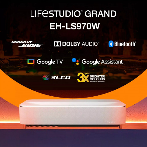 Epson EH-LS970W | 4000 ANSI lumens | 4K UHD (3840 x 2160) | White | Wi-Fi