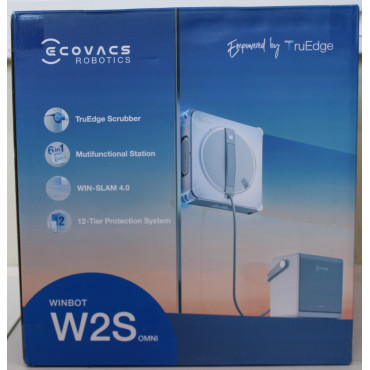 SALE OUT. | Ecovacs Window Cleaning Robot | WINBOT W2S OMNI | Corded | 8000 Pa | White | SCRATCHED ITEM, REMOVED SOCKET COVER