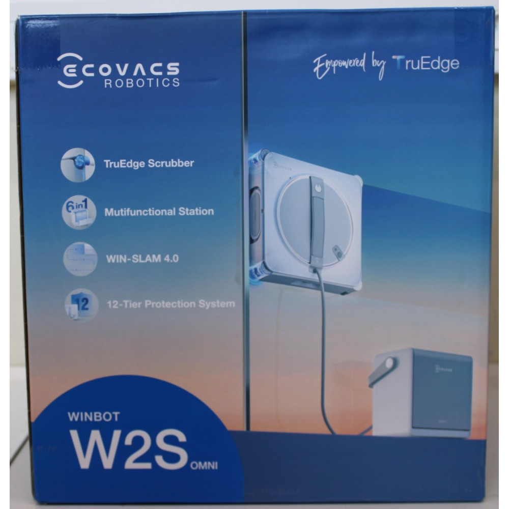 SALE OUT. | Ecovacs Window Cleaning Robot | WINBOT W2S OMNI | Corded | 8000 Pa | White | SCRATCHED ITEM, REMOVED SOCKET COVER