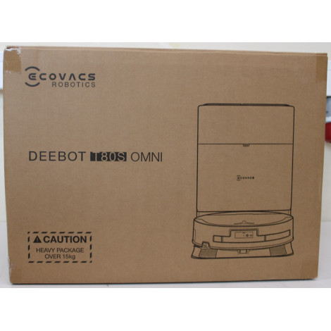 SALE OUT. Ecovacs DEEBOT T80S OMNI BLACK Vacuum cleaner, Robot, Wet&Dry, 24800Pa, TruEdge 3.0, AIVI 3D 3.0, 6400 mAh, Black + Au