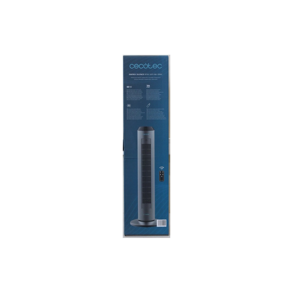 SALE OUT. | Cecotec EnergySilence 8190 Skyline Ionic | Tower Fan | Stand Fan | 60 W | Diameter 29 cm | Number of speeds 3 | Osci