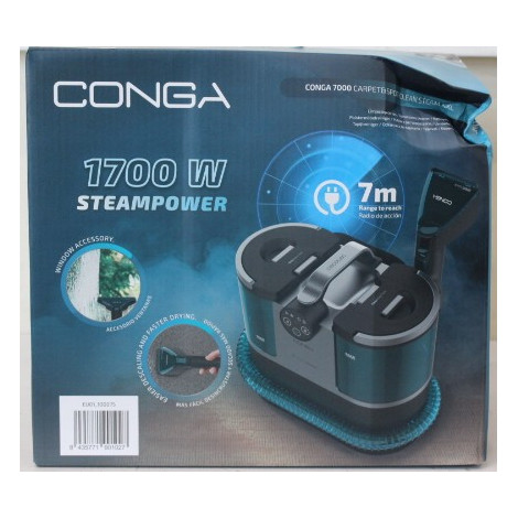 SALE OUT. Cecotec Conga 7000 Carpet&Spot Clean Steam XXL cable upholstery cleaner | Cecotec Upholstery Cleaner | Conga 7000 Carp