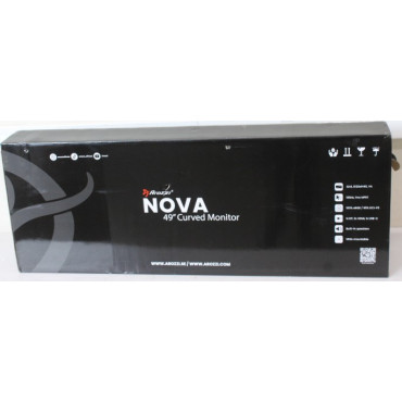 SALE OUT. Arozzi Nova 49" VA, 165Hz - White | Arozzi Nova | 49 " | VA | 32:9 | 165 Hz | 4 ms | 5120 x 1440 pixels | 350 cd/m | H
