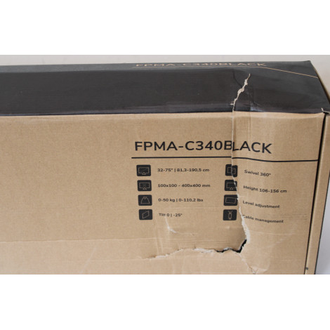 SALE OUT. Neomounts FPMA-C340BLACK Monitor/TV mount ceiling 32-75" - h 106-156 cm | Neomounts Ceiling mount | FPMA-C340BLACK Mon