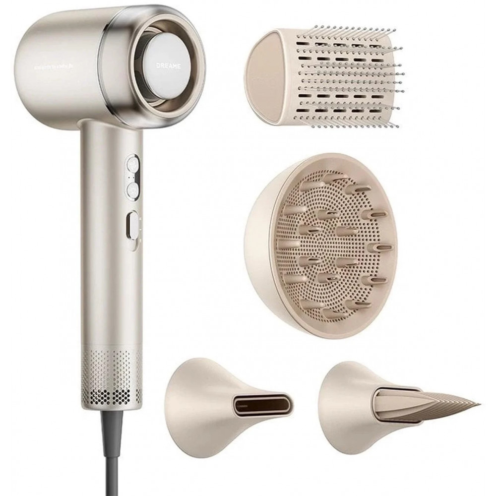 Dreame Hair Dryer | AHG40A GO | 2000 W | Number of temperature settings 4 | Ionic function | Diffuser nozzle | Gold