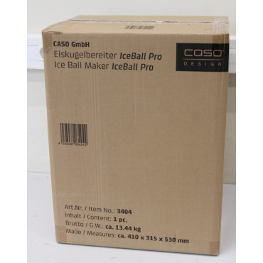 SALE OUT. Caso Ice Ball Maker | IceBall Pro | Power 130 W | Capacity 1.3 L | Matt Black | USED, DIRTY